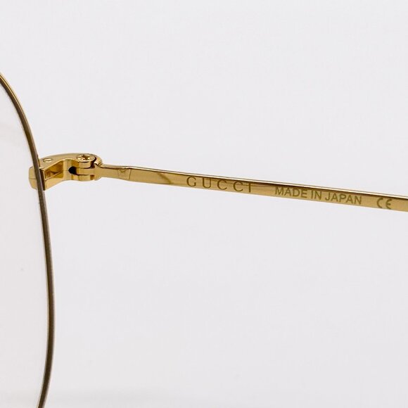 NEW GUCCI GG1479S 001 EYEGLASSES WOMEN GOLD AVIATOR EYEWEAR GUCCI - Picture 12 of 13